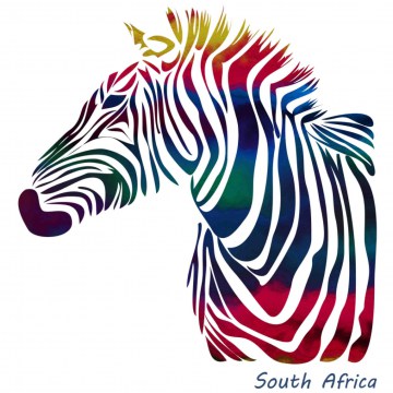 zebra apron artwork